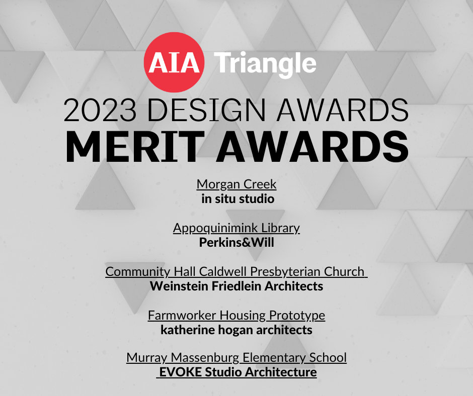 Cover of AIA Triangle Design Awards Booklet for 2021